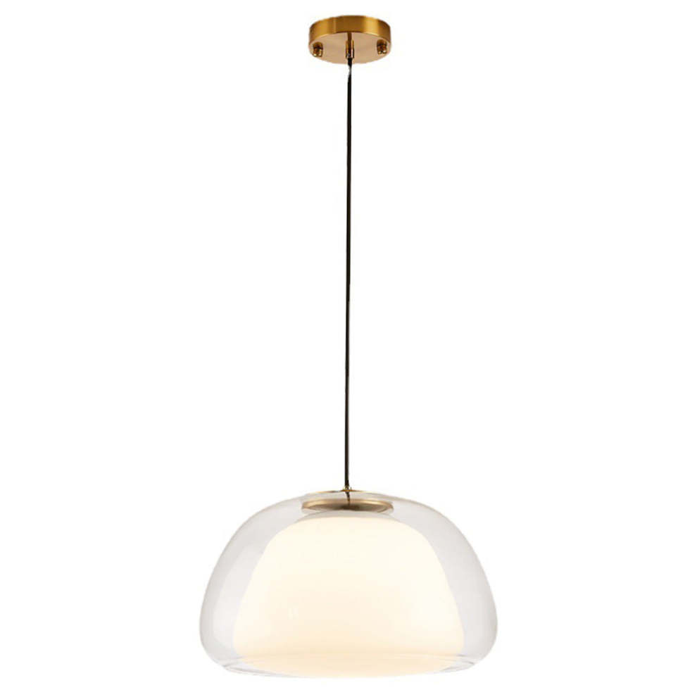 Pendelleuchte | Modernes Milchglas-Design | Höhenverstellbar | E27 Deckenbeleuchtung
