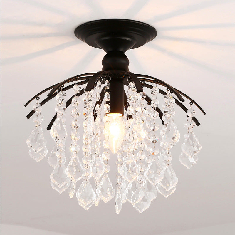 Kristall-Deckenleuchte | Wohnzimmer & Schlafzimmer | E27 LED-Licht | Elegant
