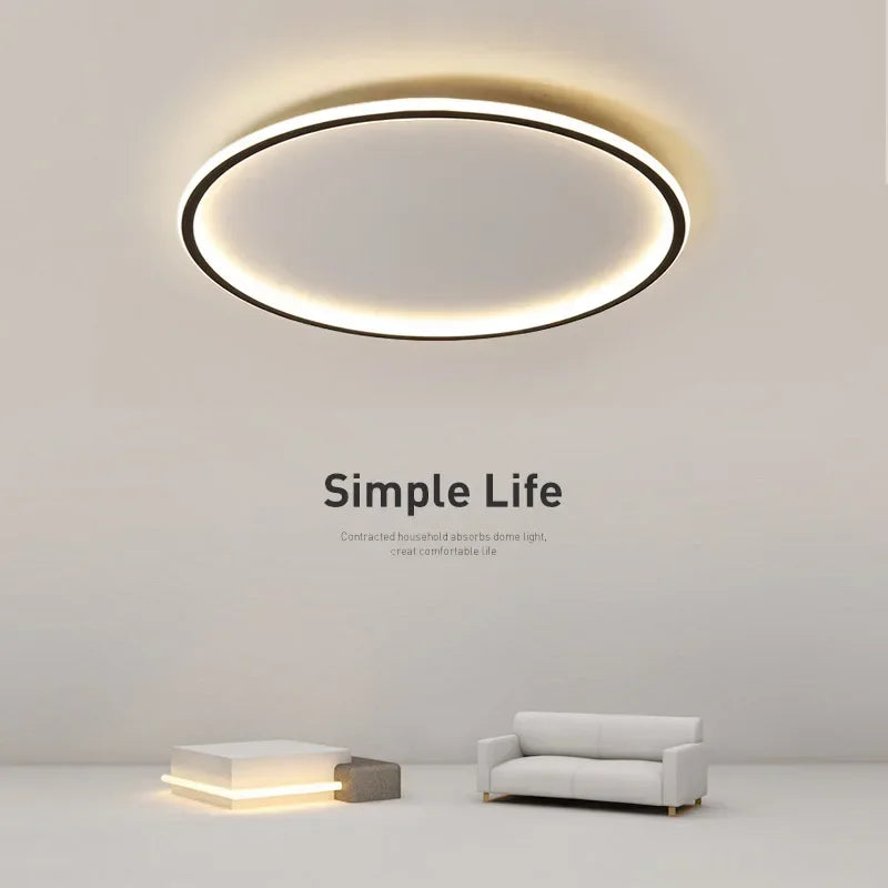 LED-Deckenleuchte | Skandinavischer Stil | Rundes Design | Moderne Wohnraumbeleuchtung