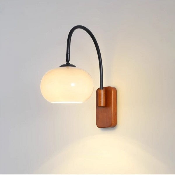 Wandlampe Glas | Rotierbar | E27 LED-Licht | Bauhaus-Design