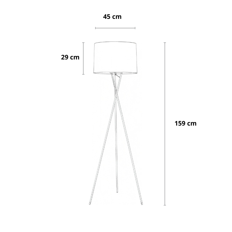 Skandinavische Stehlampe | Mit Fernbedienung | Wohnzimmer & Schlafzimmer