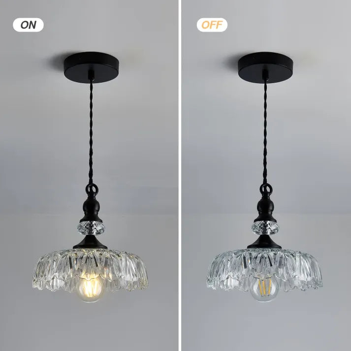 Glas-Pendelleuchte Mini | Mid-Century Stil | E26/E27 LED | Kücheninsel