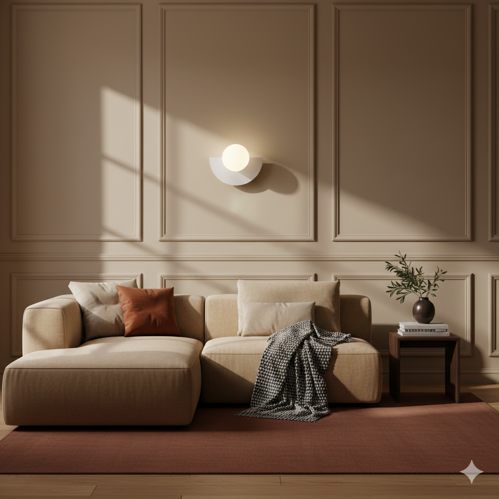 LED-Wandleuchte | Modern Minimalist | Glas-Globus | Warmweiß & Coolweiß