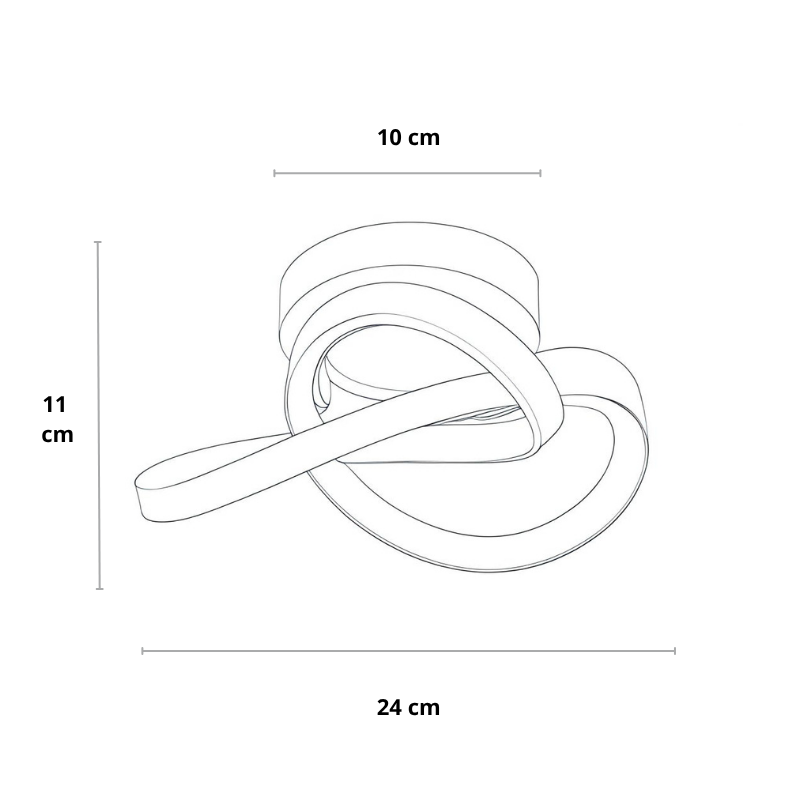 Moderne LED-Deckenleuchte | Schwarz & Weiß | Warmweiß / Kaltweiß | Wohnzimmer & Flur