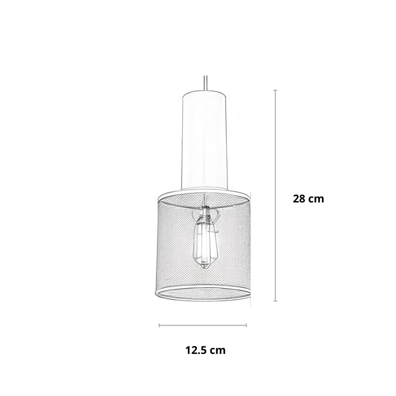 Industrielle Pendelleuchte mit Betonoptik | Spatium