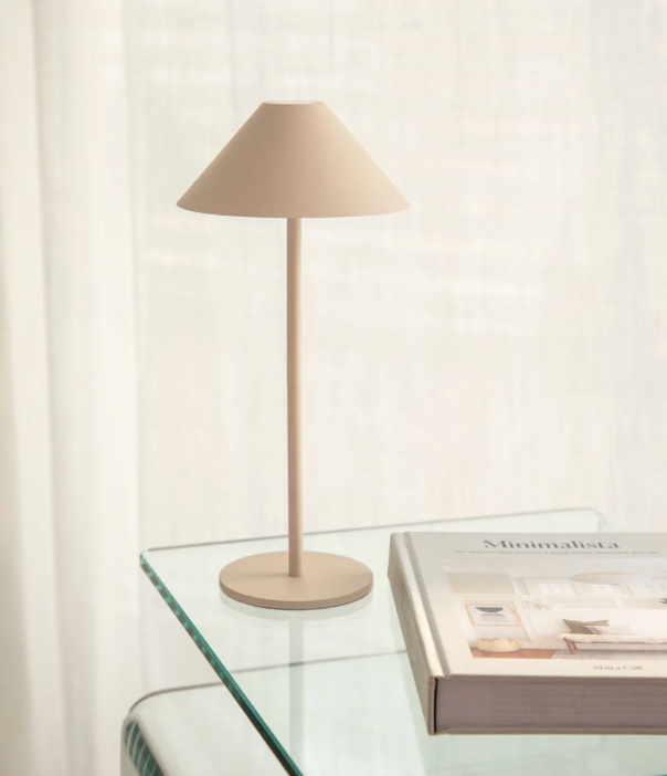 Kabellose LED-Tischlampe | Wetterfest | Touch-Dimmung | Modern