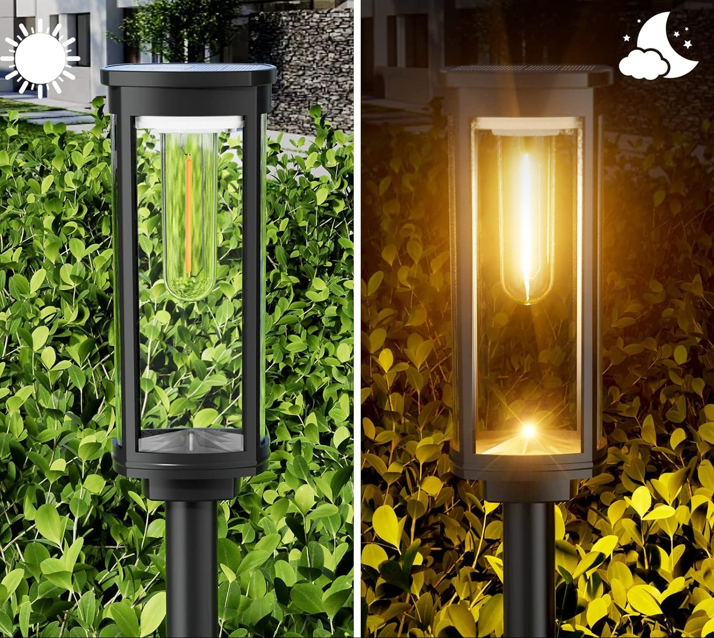 Solar-Gartenleuchte Erdspieß | LED Warmweiß | IP Außen | Wege & Beete