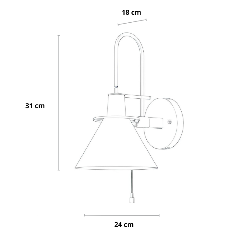 Wandleuchte | Schlafzimmer & Wohnraum | Modernes Design | LED-geeignet