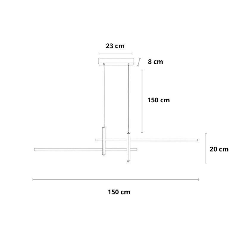 Pendelleuchte | Modernes Design | LED Integriert | Esszimmer & Wohnbereich