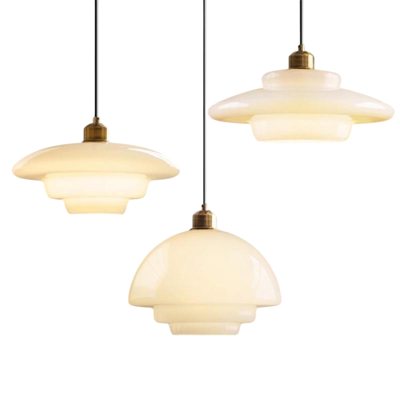 Pendelleuchte Glas Weiß | E27 | LED | Modern