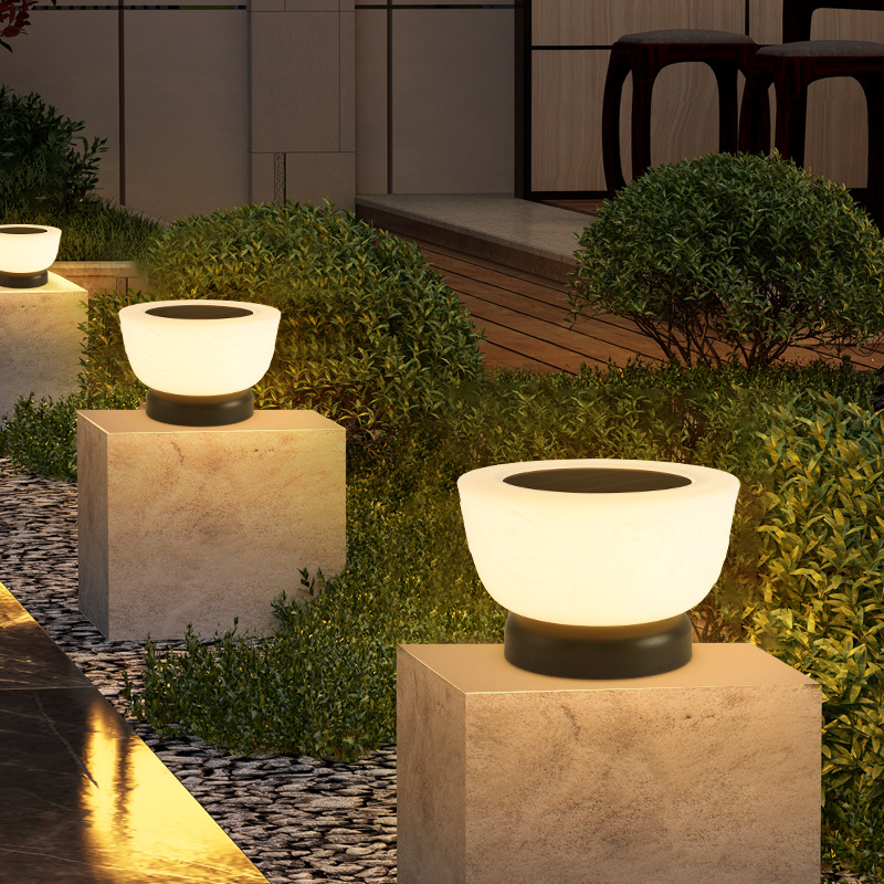 Solar-Pfostenleuchte Kugel | LED 3000K | IP65 | Garten & Zaun