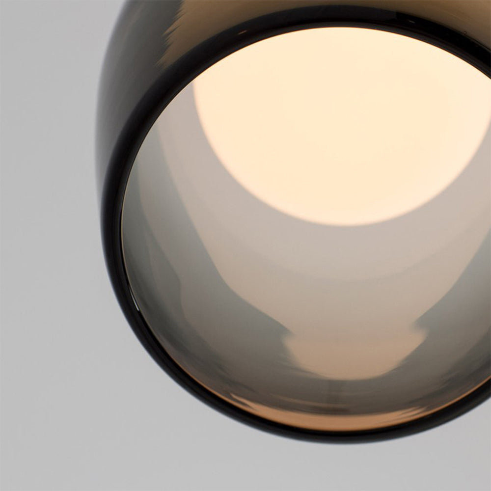 Glas-Pendelleuchte | Klarglas oder Rauchglas | G9 LED | Modernes Design