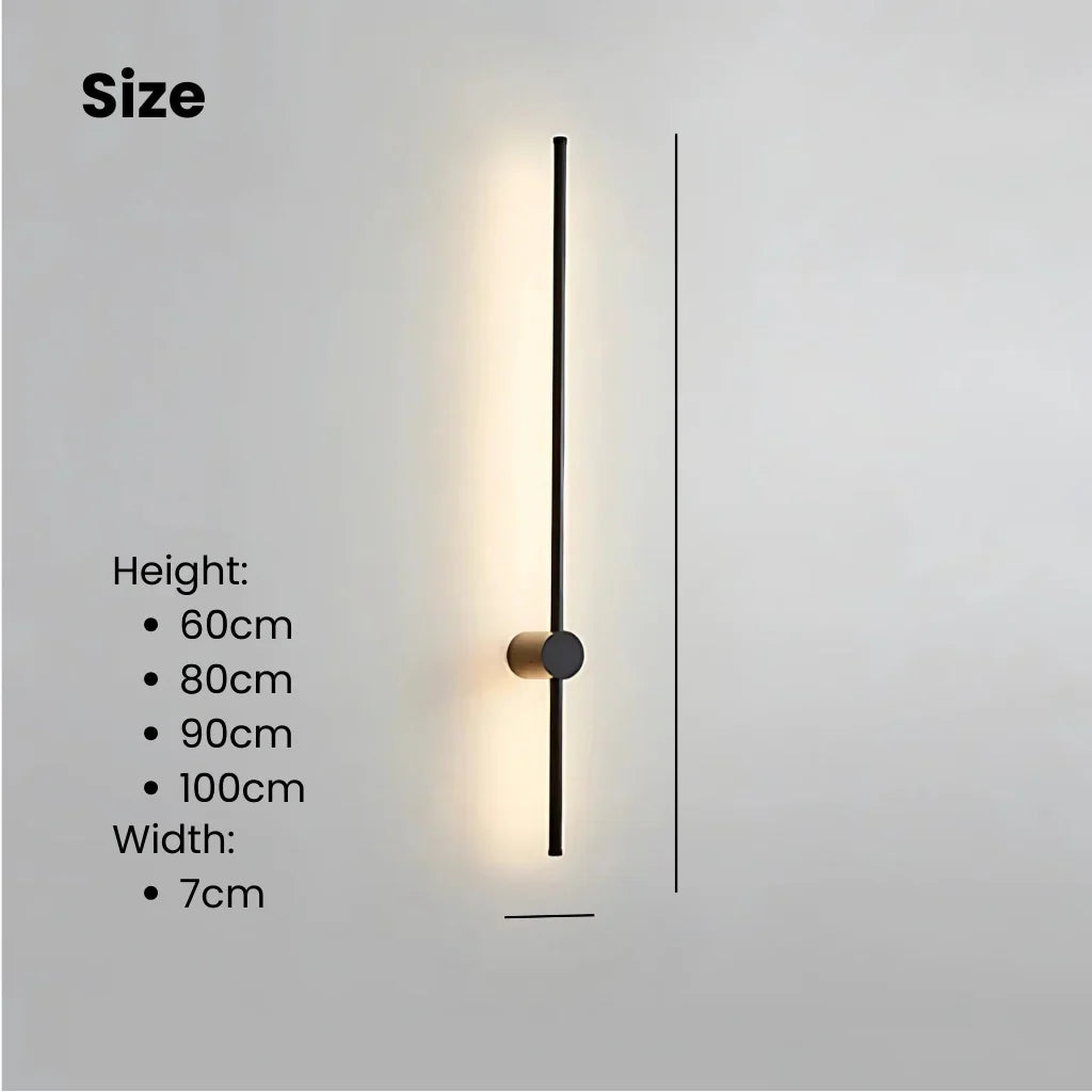 Nordic Linear LED Wandleuchte | Minimalistisches Wandlicht | Single & Double Line