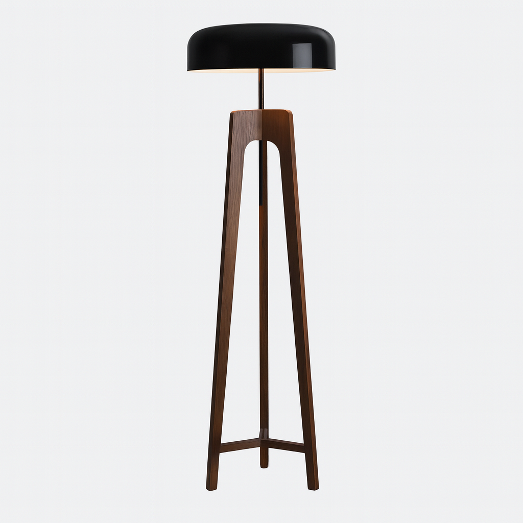 Stehlampe Holz Tripod | Skandinavisch | E27 | Warmweiß