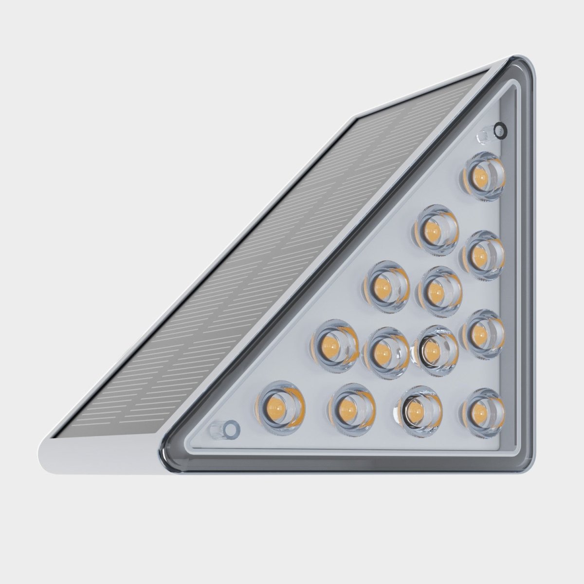 Solar-Stufenleuchte LED | Dreiecksdesign | IP65 Außenleuchte | Treppen & Wege