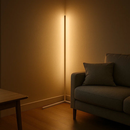 Stehlampe | LED dimmbar | Eck- & Wohnbereich | Fernbedienung