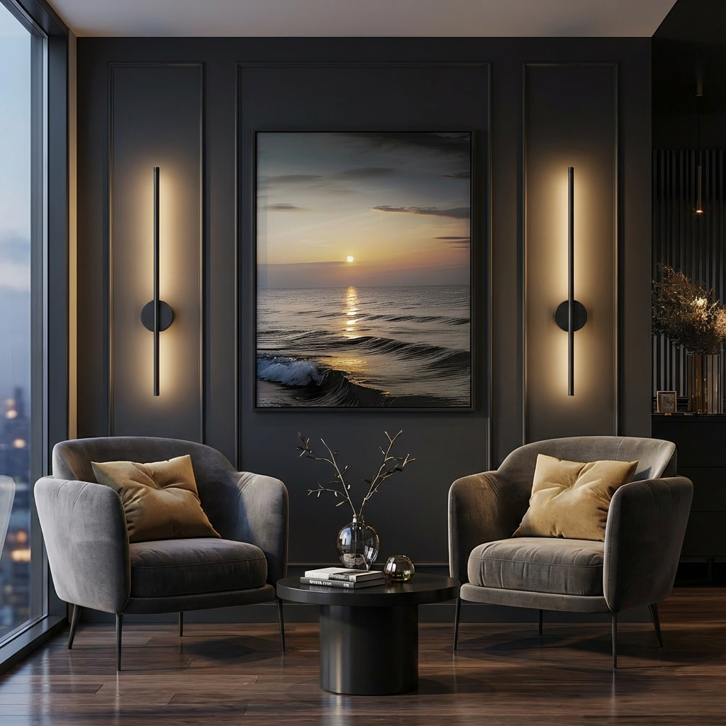 LED-Wandleuchte | 2-teiliges Set | Batteriebetrieben | Innenbereich