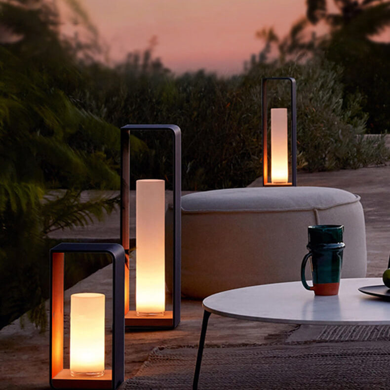 Solar-Laterne Rechteckig | LED | Fernbedienung | IP65 Außen