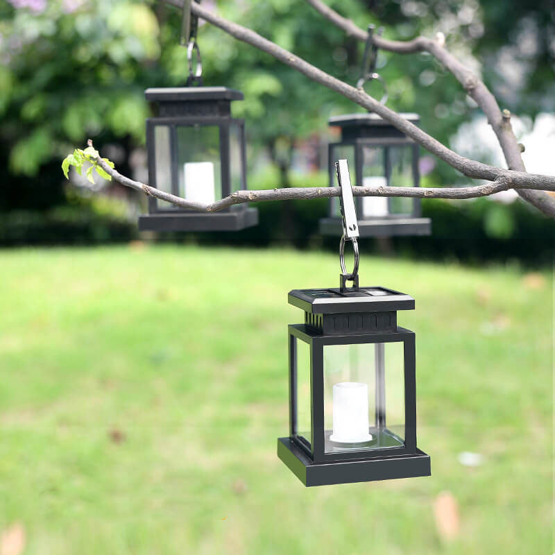 Solar-Hängelaterne Vintage | LED Kerzenlicht | IP44 | Garten & Terrasse