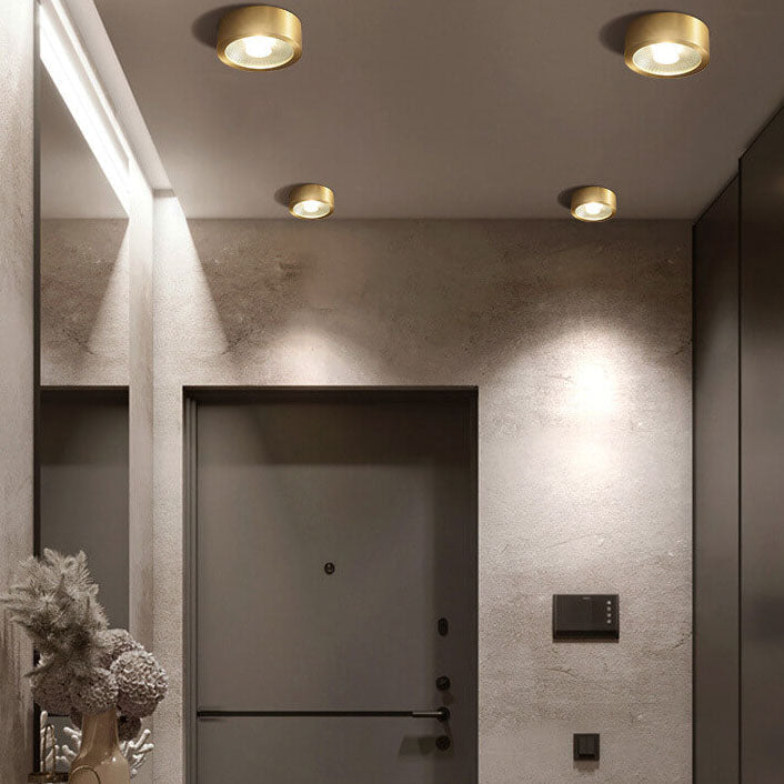 LED‑Deckenleuchte | Flach & Kupfer | Skandinavisches Design