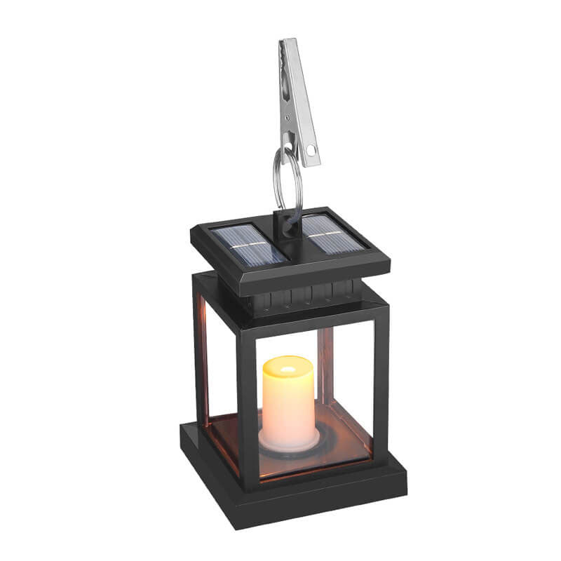 Solar-Hängelaterne Vintage | LED Kerzenlicht | IP44 | Garten & Terrasse
