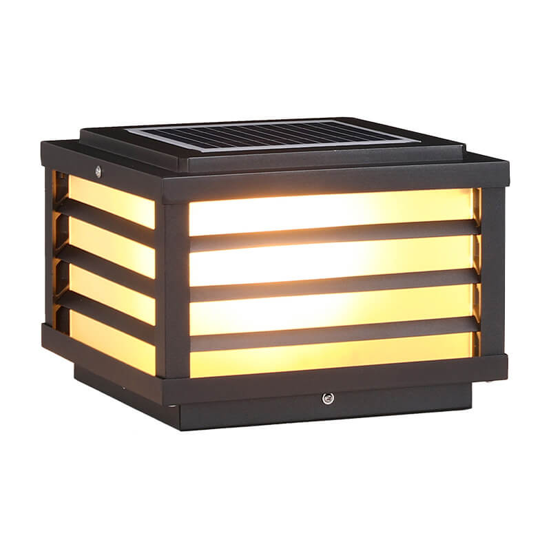 Außen-Wandleuchte Quadratisch | Solar/Hardwired | Fernbedienung | LED