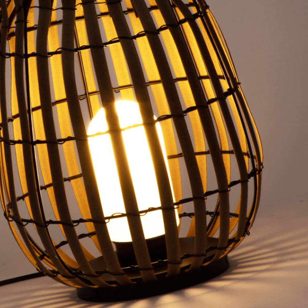 Solar LED‑Außenleuchte | Vintage & Holz | Garten, Balkon & Flur