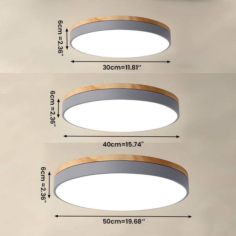 LED-Deckenlampe | Rund & Flach | Wohnzimmer & Schlafzimmer | Effiziente LEDs