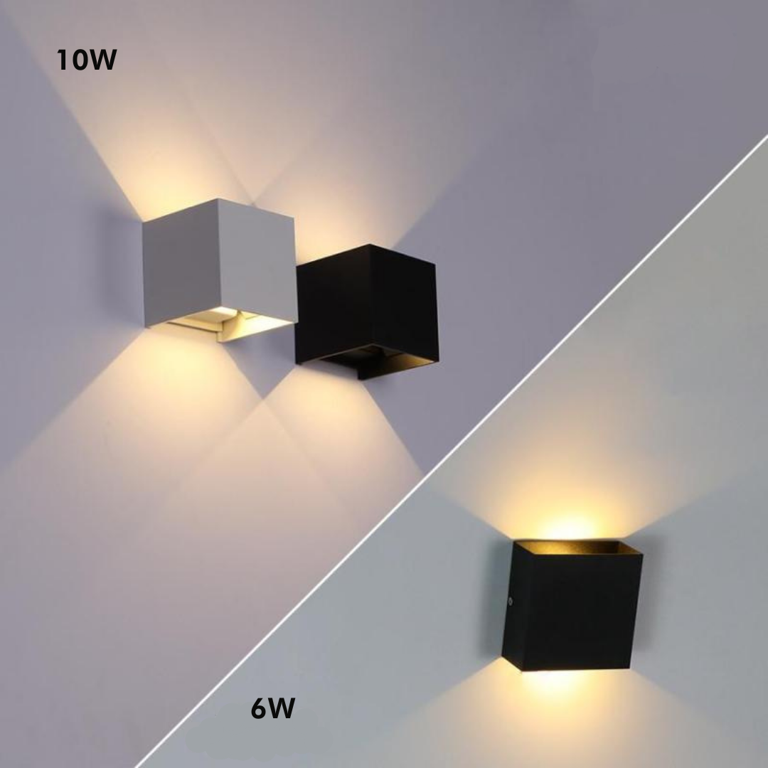 LED-Wandleuchte Aluminium | Wasserdicht | Verstellbarer Lichtstrahl | Modern