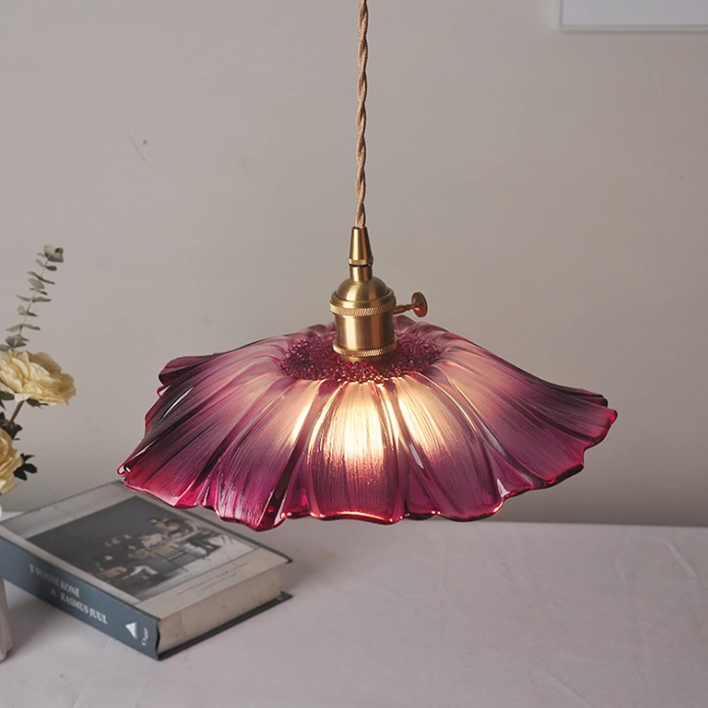 Pendelleuchte | Retro Glas | Esszimmer & Wohnbereich | Warmes Licht