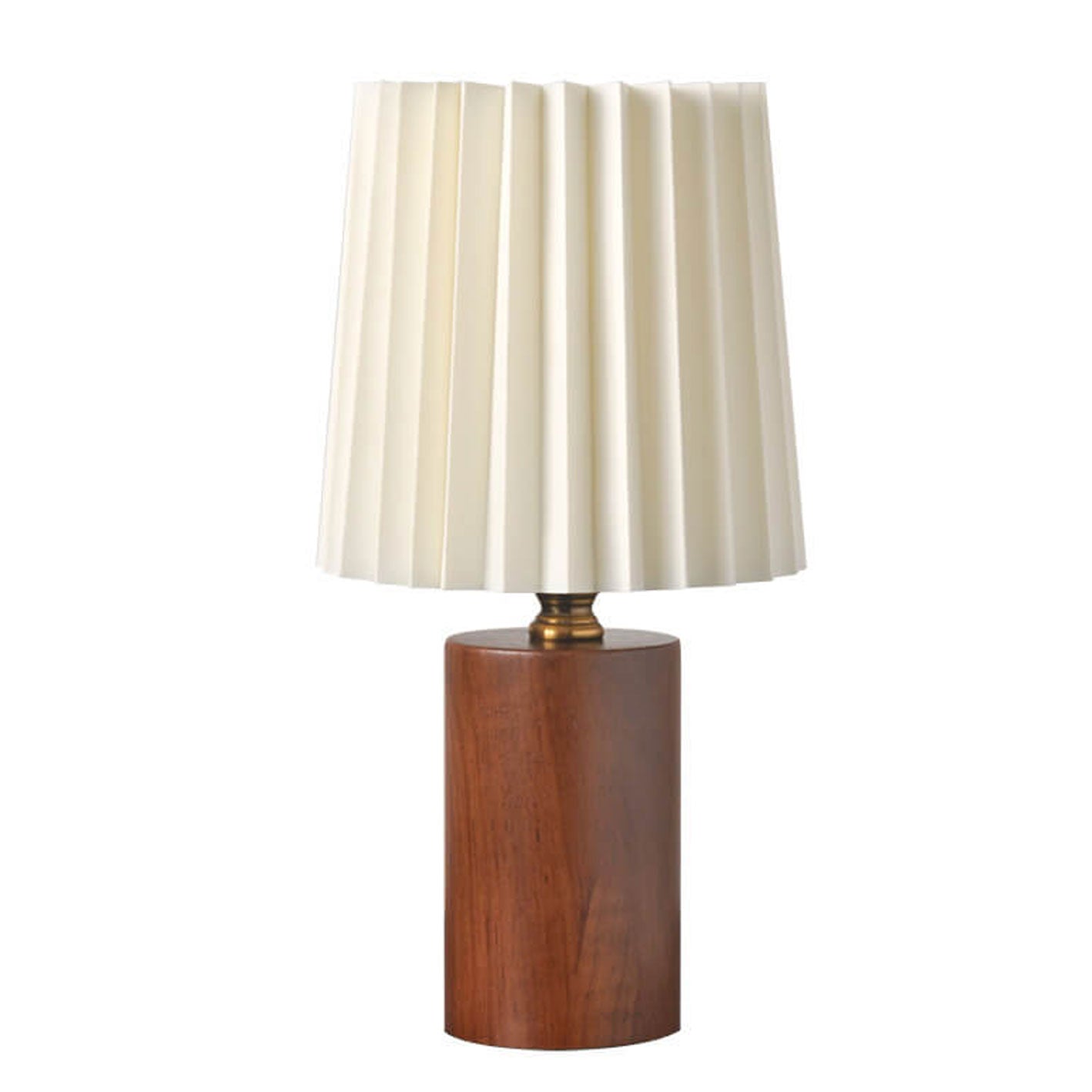 Vintage Korean Falten-Stoff Zylinder-LED-Tischlampe | Retro-Minimalistisches Design | 1-flammig