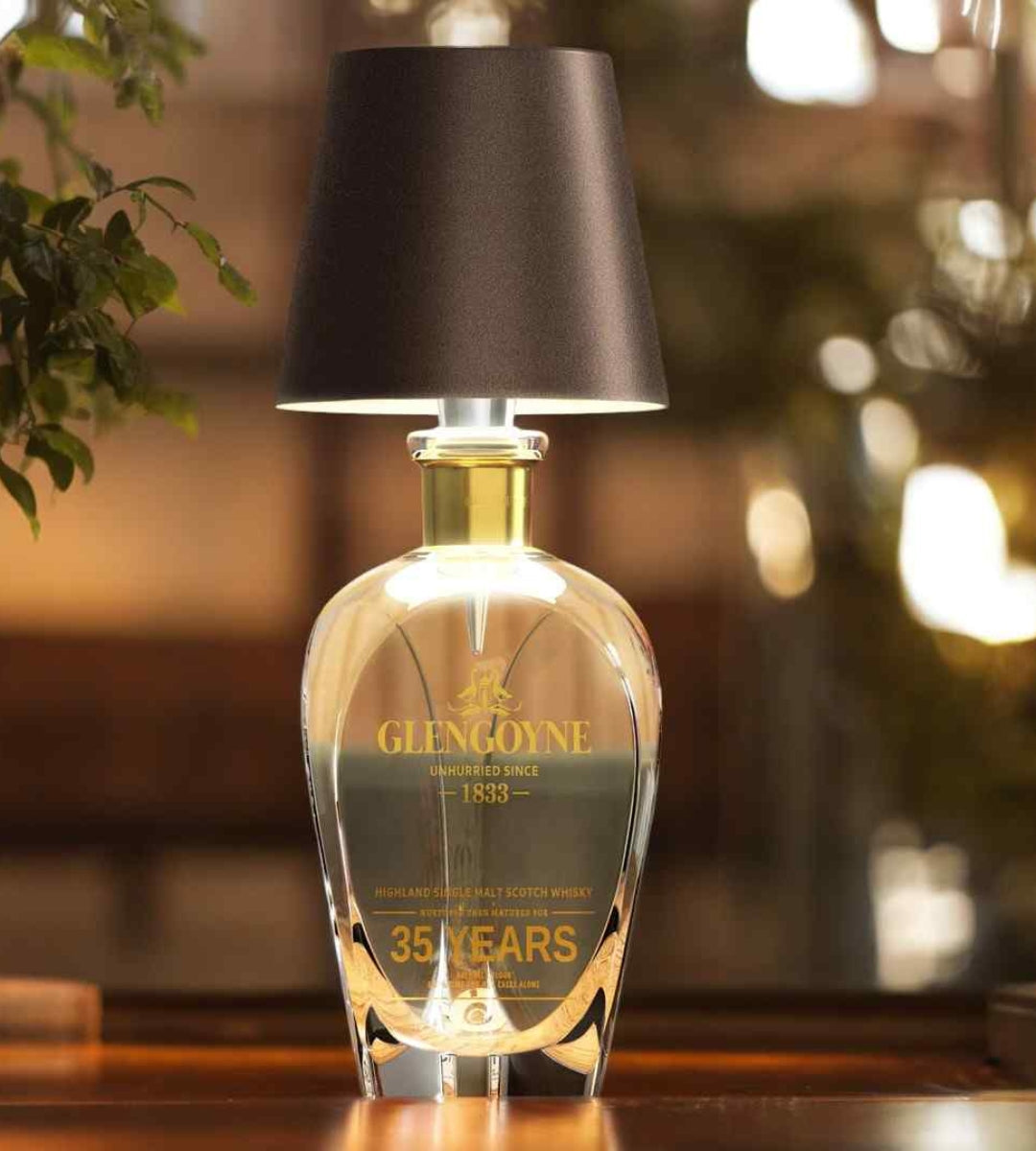Design‑Lampe Flaschenform | Innen & Außen | LED Ambientelicht