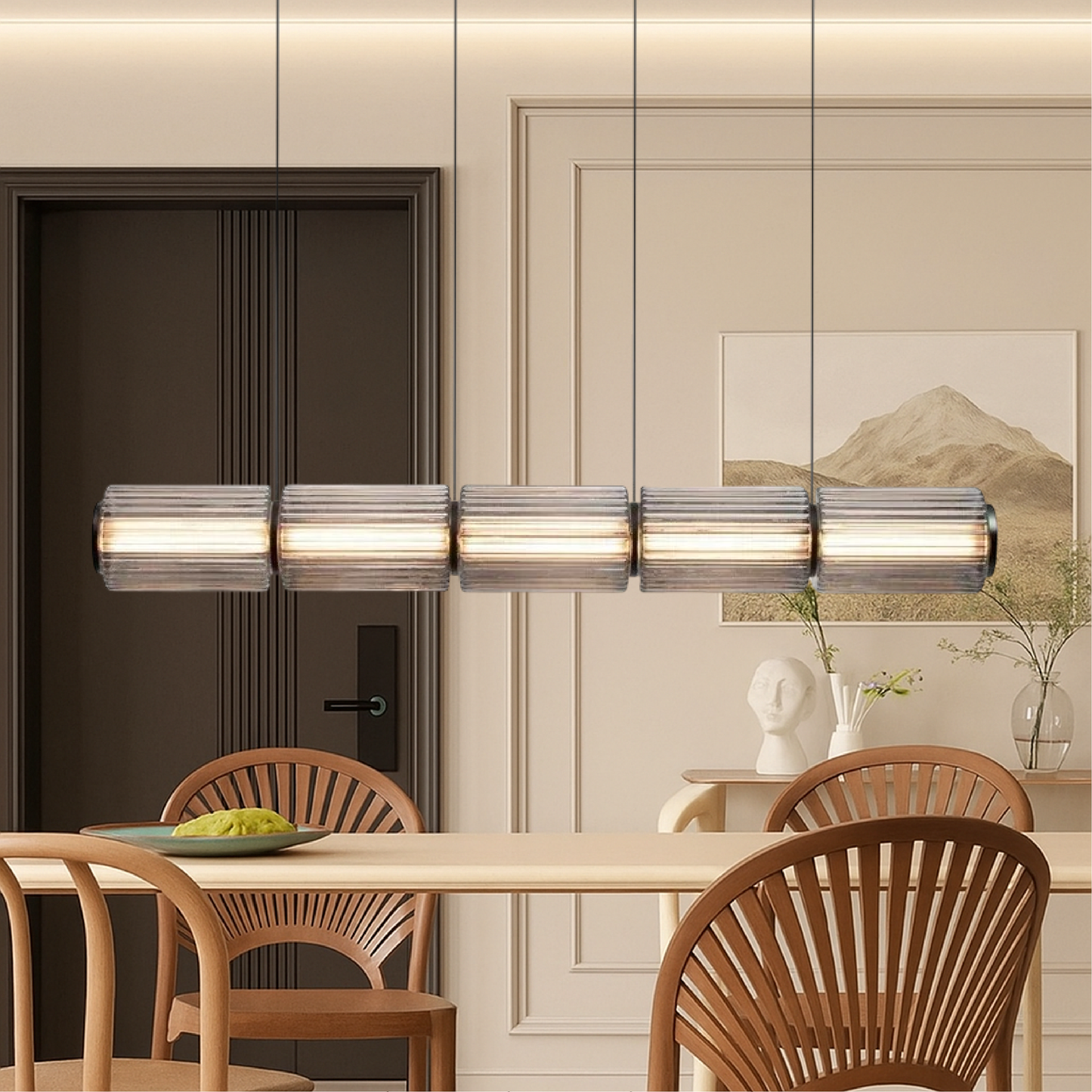 Pendelleuchte Glas Zylinder | LED | Warmweiß | Modern