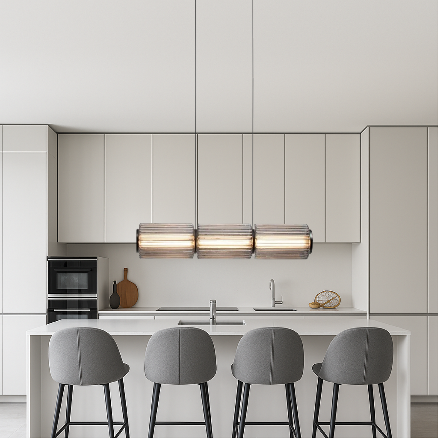 Pendelleuchte Glas Zylinder | LED | Warmweiß | Modern