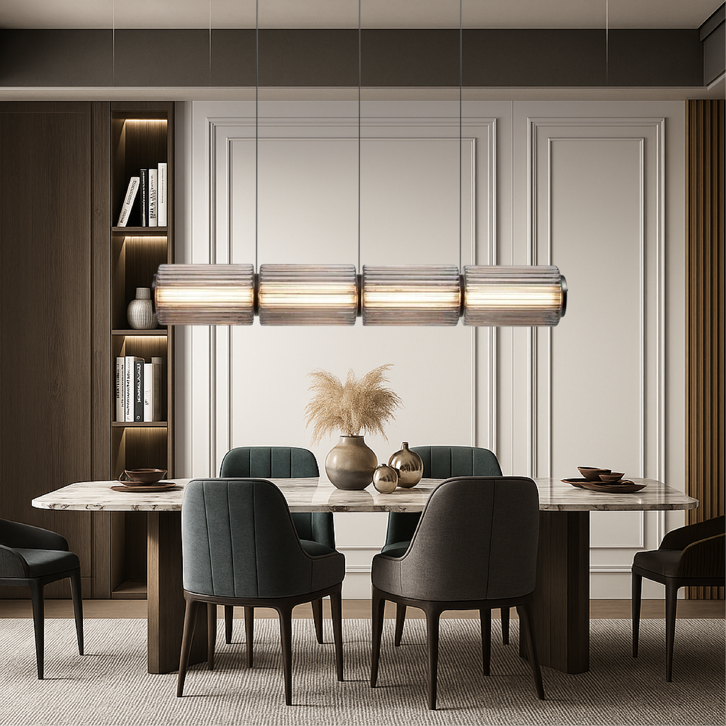 Pendelleuchte Glas Zylinder | LED | Warmweiß | Modern