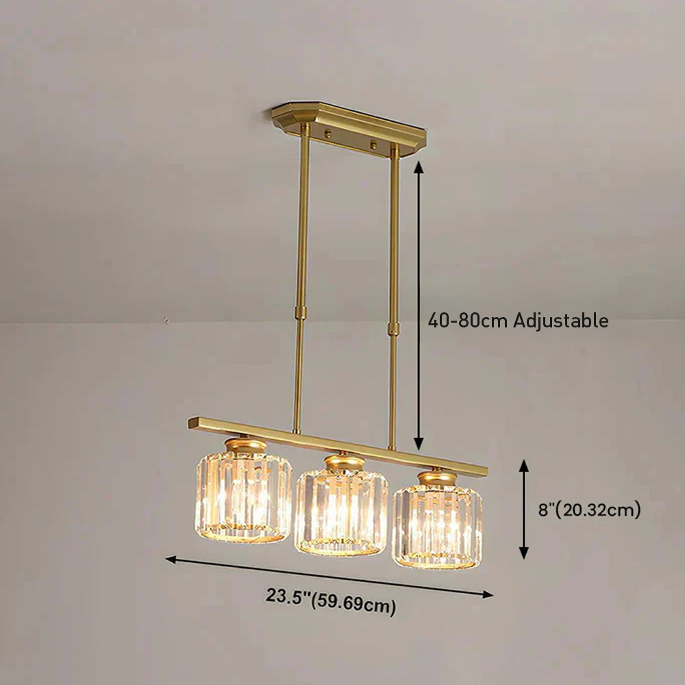 Pendelleuchte Kücheninsel | Glas & E27 | Mehrflammig | Modern