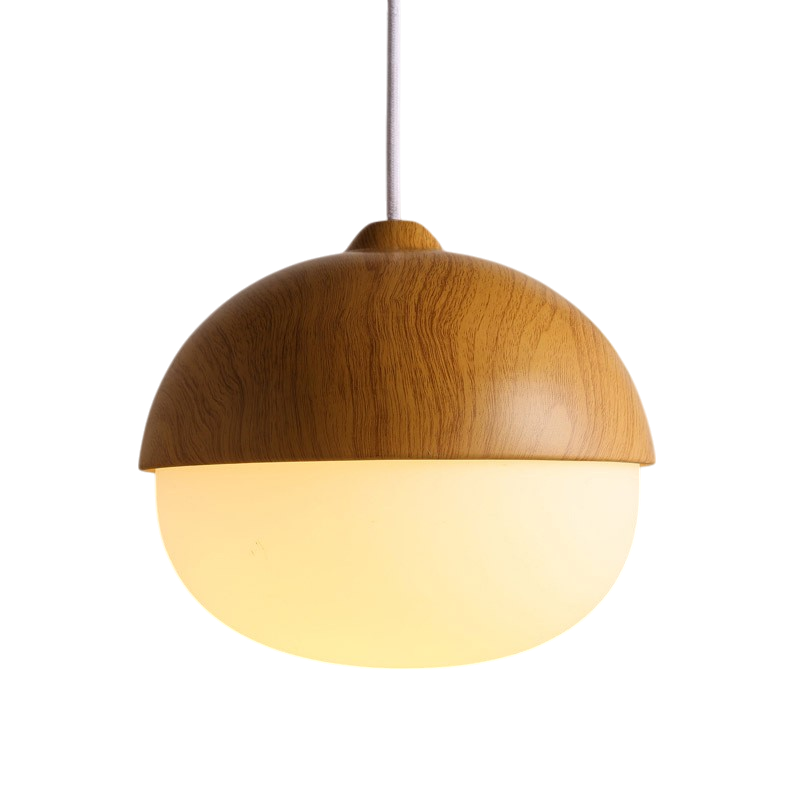 Pendelleuchte Holz Glas | E27 | LED | Modern