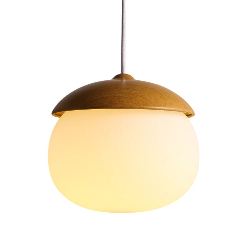 Pendelleuchte Holz Glas | E27 | LED | Modern