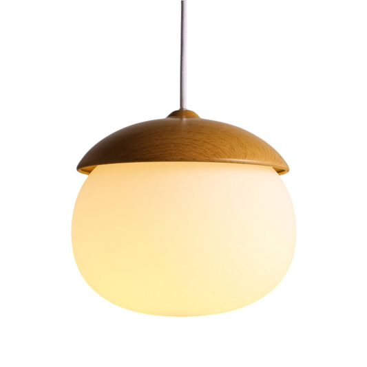 Pendelleuchte Holz Glas | E27 | LED | Modern