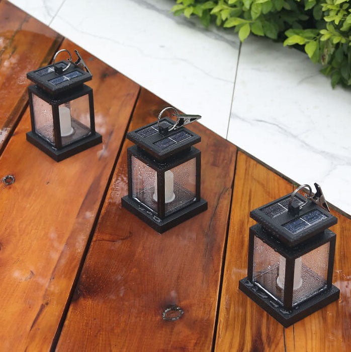 Solar-Hängelaterne Vintage | LED Kerzenlicht | IP44 | Garten & Terrasse