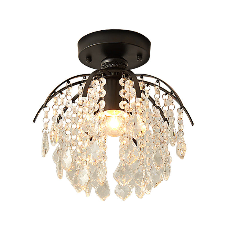 Kristall-Deckenleuchte | Wohnzimmer & Schlafzimmer | E27 LED-Licht | Elegant