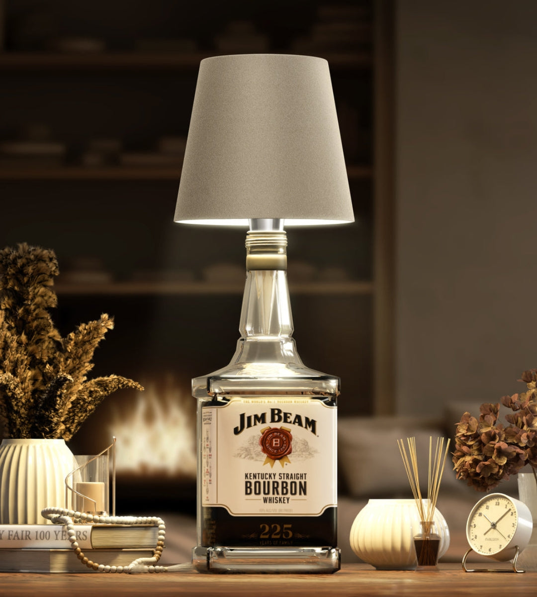 Design‑Lampe Flaschenform | Innen & Außen | LED Ambientelicht