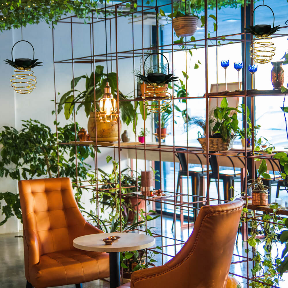 Solar-Hängelaterne Ananas | Spiral LED Lichter | IP44 | Garten & Balkon