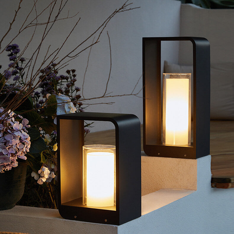 Solar-Laterne Rechteckig | LED | Fernbedienung | IP65 Außen