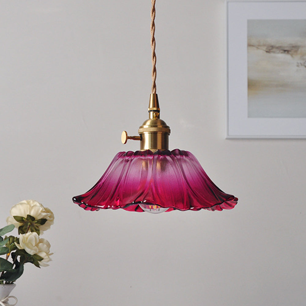 Pendelleuchte | Retro Glas | Esszimmer & Wohnbereich | Warmes Licht