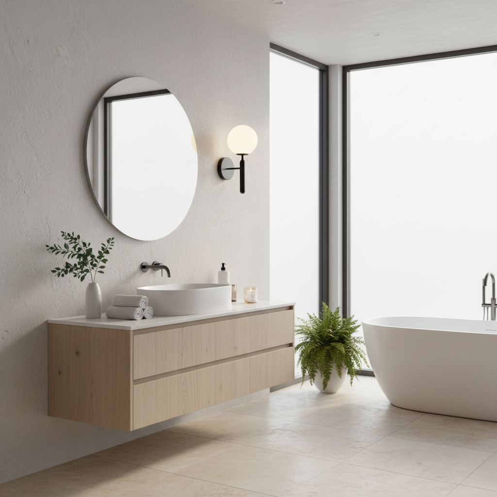 LED-Wandleuchte | Opales Glas & Messing | Warmweißes Licht