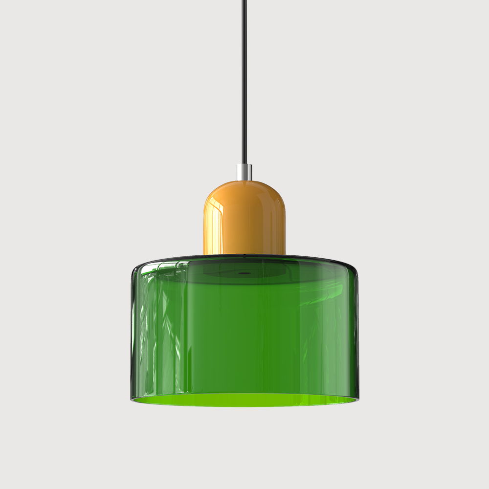 Pendelleuchte | Bauhaus Design | Glas | Höhenverstellbar E27