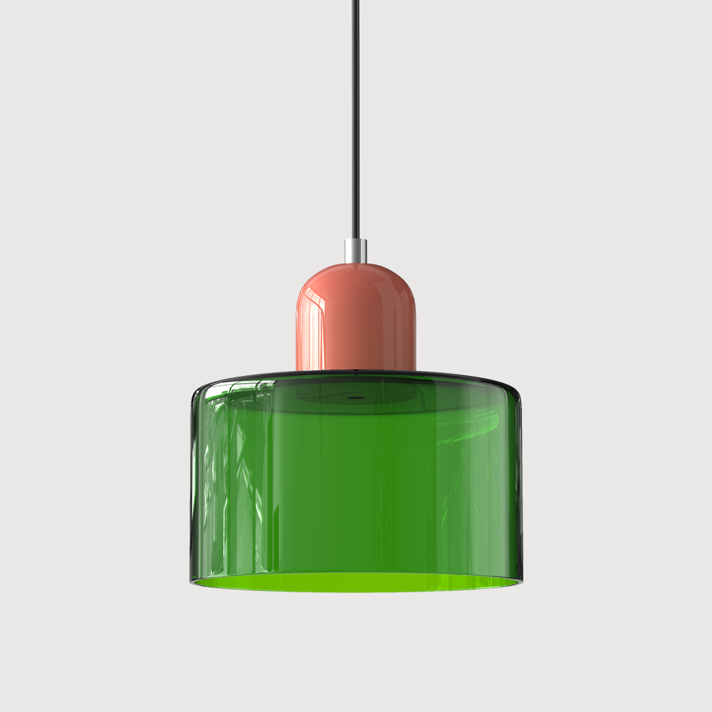 Pendelleuchte | Bauhaus Design | Glas | Höhenverstellbar E27