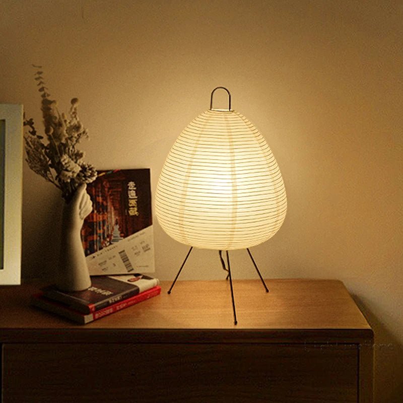 Tischlampe Papier Japandi | LED | Warmes Licht | Minimalistisch  Description: