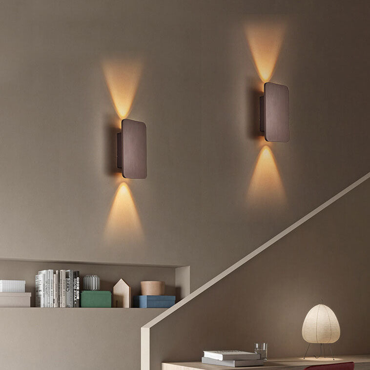 LED-Wandleuchte | Rechteckiges Nordisches Minimaldesign | 2-Flammig